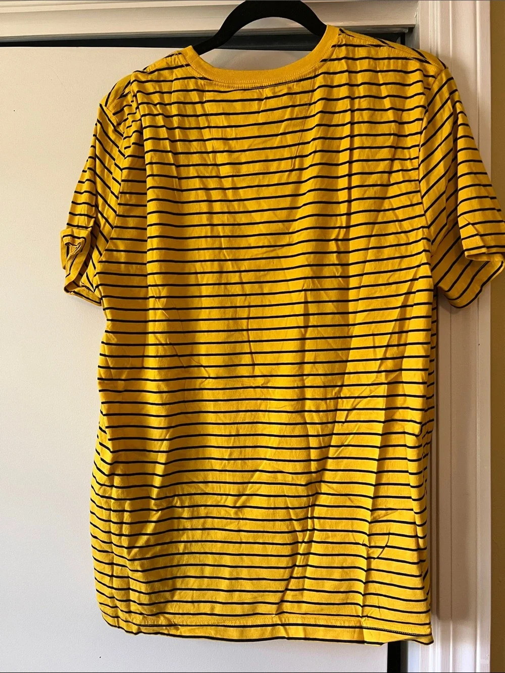 Nautica Men's Yellow Striped Short-Sleeve T-Shirt XL